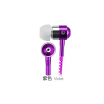 Metal Zipper Earphone Headphones with Microphone 35mm Connector Stereo Bass In-Ear Wired Ear Phones For Mobile Phone MP34