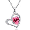 Exquisite Accessories Crystal from Austrian Heart Necklaces & Pendants Fashion Jewelry for Women Bijoux 27123