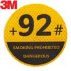 3M reflective stickers No 92 fuel cap safety warning car stickers car stickers diameter 105cm fluorescent yellow