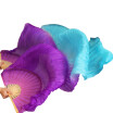 New Arrivals Stage Performance Dance Fans 100 Silk Veils Colored 180cm Women Belly Dance Fan Veils 2 pcs Purple Turquoise