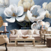 Custom photo wallpaper Hand painted flowers wallpaper living room bedroom wallpaper mural