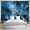 Custom 3D Photo Wallpaper Modern Abstract Art Blue Starry Sky Trees Living Room TV Background Wall Decoration Mural Home Decor