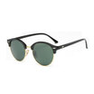 Retro Rivet Round Sunglasses Men Classic Brand Designer Unisex Sun Glasses Half Frame Oculos Gafas