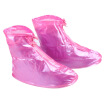 Jiesheng rain boots rain boots men&women general waterproof anti - skid shoes cover thick flat pink 38-39