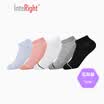 INTERIGHT boat socks female cotton mesh anti-off boat socks five pairs of boxed mixed color