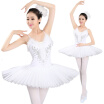 Adult Professional Swan Lake Tutu Ballet Costume Hard Organdy Platter Skirt Dance Dress 6 layers