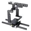 YELANGU YLG0906A Cámara Video jaula mango estabilizador para Panasonic Lumix DMC-GH5 negro