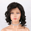 Bob Wavy Lace Front Human Hair Wigs For Women Bleached Knots Brazilian Remy Hair Wigs With Baby Hair Pre-Plucked Hairline Ship Fre
