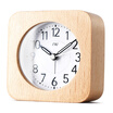 TXL alarm clock creative bedside mute clock wooden alarm clock childrens night light alarm table clock lazy bedside sleepy clock Ruijing F wood color