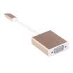 Section Type-C VGA Converter Apple MacBook Laptop Connect TV Projector Monitor LK-TV001 Zinc Aluminum Alloy Silver