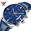 Relogio Masculino 2018 Nuevo reloj de pulsera de cuarzo Reloj de la marca de moda de los hombres reloj correa de cuero relojes cronógrafo impermeable Erkek Kol Saati