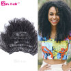 Clip In Hair Extensions Virgin Brazilian Clip In Human Hair Extensions For Black Women Kinky Curly Natural Black 100gset Zax Hai