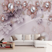 European Style Luxury Jewelry Flowers Photo Mural Wallpaper Living Room TV Sofa Backdrop Wall Home Decor Papel De Parede 3D Sala