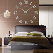 3D Wall Clock Frameless Modern Mirror Metal Large Wall Stickers Clocks Wall Watches Room Home Decorations