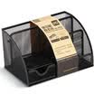 Deli 9200 atmospheric metal mesh multi-functional office combination pen holder black