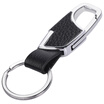 Bean Drum Eyelet Keychain Ring Two-point Ring Spring Recessed Car Keyring Birthday Present YSK004 Black