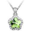 Flower Necklace Crystal Fashion Jewelry Women High Quality Accessories 18KGP Classic Simple Necklace Pendants 237