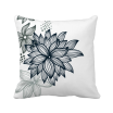 Flower Plants Colorful Art Grain Pattern Square Throw Pillow Insert Cushion Cover Home Sofa Decor Gift