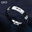 Mens Cross Bracelets Bangles Stainless Steel Stainless Steel Silicone Band Jewelry Charm Bracelet Jewelry for Man