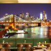 Beautiful City Night Landscape Photo Murals Restaurant Bedroom Office Modern Decor Wallpaper 3D Non-Woven Moisture-Proof Fresco