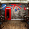 Custom Any Size European Retro Imitation Brick Wall Mural Wallpaper For Walls 3 D Restaurant Coffee Living Room Wallpaper Murals