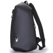 Playboy playboy men&39s chest bag casual men&39s bag sports small backpack pocket Korean version of the shoulder bag chest Messenger bag tide PBP0371-8B black