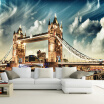 London City Photo Wallpaper Customized London Tower Bridge Several Kinds Style Modern Vintage Nostalgic European Architectural