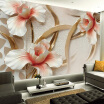 Customized 3D Photo Wallpaper Modern Stylish Minimalist European Large Mural Relief Lily Wall Murals Living Room 3D Painting