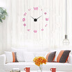 Wall ClockModern Frameless DIY Wall Clock Large 3D Wall Watch Non Ticking for Living Room Bedroom Kitchen