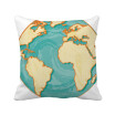 Earth Blue Ocean Yellow World Square Throw Pillow Insert Cushion Cover Home Sofa Decor Gift