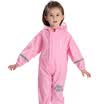 Hugmii childrens raincoat boys&girls cartoon three-dimensional shape cute one-piece raincoat pink owl S