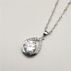 Water Drop Pendant Necklace For Women Cubic Zirconia High Quality Fashion Jewelry Valentines Day Gift WH
