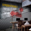 Photo wallpaper 3D metal steel wallpaper sheet metal machinery industrial wallpaper KTV bar restaurant coffee shop mural