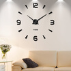 Wall ClockModern Frameless DIY Wall Clock Large 3D Wall Watch Non Ticking for Living Room Bedroom Kitchen