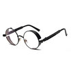 Metal Round Steampunk Sunglasses Men Women Fashion Glasses Brand Designer Retro Frame Vintage Sunglasses High Quality UV400