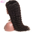 QDKZJ Brazilian Deep Curl Hair Full Lace Wigs With Baby Hair 10-24 inch Non Remy Hair Natural Color