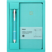 Kinbor Week Plan Handbook Stationery Set Schedule Pocket Notepad 3 Color Ballpoint Pen Index Sticker Sycamore Grey KMQ25063