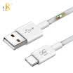 D8 Type-C Data Cable USB Android Charging Cord Fast Charger Phone Adaptor Charger Power Cord Support Millet 65 Huawei P10Mate9 Glory 8 1m White