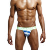 JOCKMAIL Mens Underwear Thongs Sexy Stripe Ding Pants Cotton Sweat Appeal Panties GAY