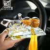 AISENSI car perfume car perfume seat swan crystal ornaments Yang Tian Gao Ge purple