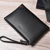 POLO large capacity leather handbag business casual envelope bag multi-function hand bag 031431 black