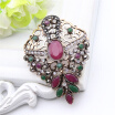 Hollow Flower Turkish Brooch Pendant Dual-Purpose Women Jewelry Colorful Resin Broches Brooches India Bridal Jewelry Hijab Pins