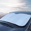 KOOLIFE car sun block sunscreen insulation sun block sunshade baffle side curtain sunshade curtain front window blue bubble pattern tarpaulin two piece