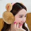 2018 New Fashion Rabbit Winter Earmuffs For Women Warm Fur Earmuffs Winter Warm Ear Warmers Gifts For Girls Female Free Shipping