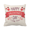 Love You Happy Valentines Day Square Throw Pillow Insert Cushion Cover Home Sofa Decor Gift