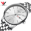Saat NIBOSI Business Ultra Thin Mens Watches 2018 Top Brand Luxury Quartz Stainless Steel Watches Men Fashion Calendar Date Week