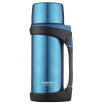 Hars HAERS 1800ml stainless steel vacuum insulated pot outdoor travel car fashion wide mouth kettle thermos bottle LG-1800-11 deep water blue