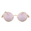 Vintage Women Steampunk Sunglasses Brand Design gold&black sun glasses vintage round circle men glasses UV gafas de sol