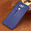 Genuine Leather Phone Case For LG G3 G4 G5 G6 Case Natural Pearl Fish Skin Back Cover