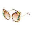 Vintage Design Cat Eye Sunglasses for Women Crystal Diamond Luxury Sun Glasses Womens Eyewear De Sol